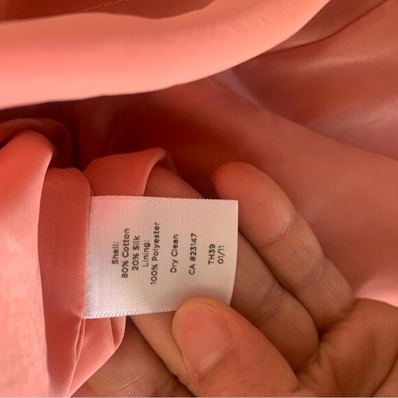 Talbots‎ silk cotton pleated low back fit n flare dress size 12 Petite - Picture 7 of 7